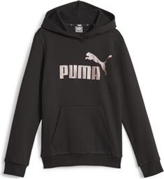 Puma Παιδικό Φούτερ με Κουκούλα Μαύρο από το SportsFactory