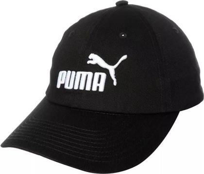 Puma Παιδικό Καπέλο Jockey Υφασμάτινο Essentials Μαύρο από το MybrandShoes