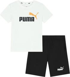 Puma Παιδικό Σετ με Σορτς Καλοκαιρινό 2τμχ Λευκό από το SportsFactory