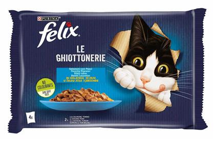 Felix Le Ghiottonerie Σολομός / Τόνος σε Ζελέ 85gr 4τμχ Purina από το Plus4u