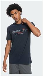 Quiksilver Silver Lining Ανδρικό T-shirt Navy Μπλε με Στάμπα
