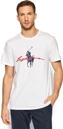 Ralph Lauren Ανδρικό T-shirt Λευκό με Στάμπα