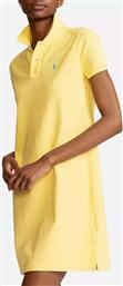 Ralph Lauren Empire Mini Καλοκαιρινό All Day Φόρεμα Κοντομάνικο Κίτρινο
