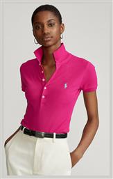 Ralph Lauren Γυναικεία Polo Μπλούζα Κοντομάνικη Aruba Pink
