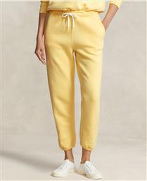Ralph Lauren Παντελόνι Γυναικείας Φόρμας με Λάστιχο Κίτρινο Fleece