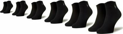 Ralph Lauren Unisex Μονόχρωμες Κάλτσες Μαύρες 6Pack από το Spartoo