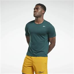 Reebok Αθλητικό Ανδρικό T-shirt Πράσινο Μονόχρωμο