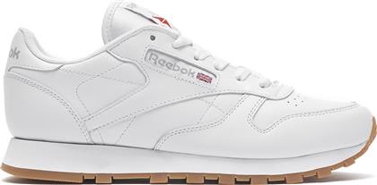 Reebok Classic Leather Γυναικεία Sneakers Intense White / Gum