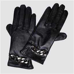 Replay Μαύρα Γυναικεία Δερμάτινα Γάντια