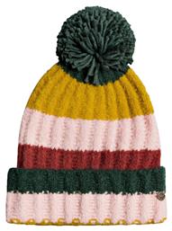 Pom Pom Beanie Γυναικείος Σκούφος με Rib Πλέξη Roxy από το Plus4u