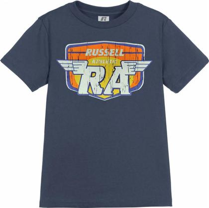Russell Athletic Παιδικό T-shirt για Αγόρι Μπλε Wings Crew Neck Tee