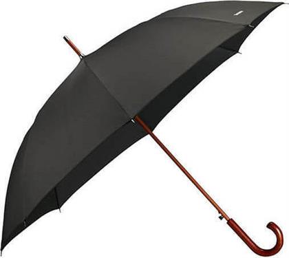 Samsonite Wood Cl.S Αυτόματη Ομπρέλα Βροχής με Μπαστούνι Μαύρη από το Brandbags