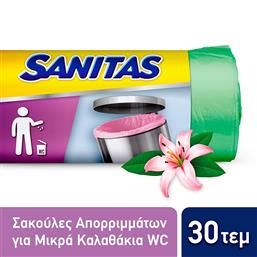 Sanitas Αρωματικές Σακούλες Απορριμάτων Χωρητικότητας 25lt 46x56cm 30τμχ