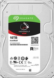 Seagate Ironwolf 10TB HDD Σκληρός Δίσκος 3.5'' SATA III 7200rpm με 256MB Cache για NAS
