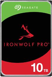 Seagate Ironwolf Pro 10TB HDD Σκληρός Δίσκος 3.5'' SATA III 7200rpm με 256MB Cache για NAS