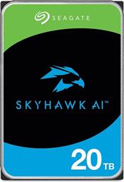 Seagate Skyhawk AI Surveillance 20TB HDD Σκληρός Δίσκος 3.5'' SATA III 7200rpm με 256MB Cache για NAS / Server / Καταγραφικό