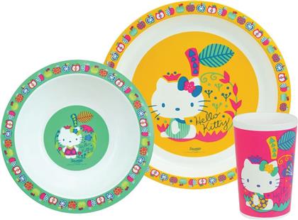 Ango Σετ Φαγητού ''Hello Kitty'' από Πλαστικό Πολύχρωμο 3τμχ από το 24home