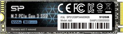 Silicon Power PCIe Gen3×4 P34A60 SSD 512GB M.2 NVMe PCI Express 3.0