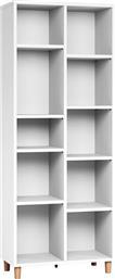 Simple Βιβλιοθήκη Δαπέδου Ξύλινη Λευκή 75.5x38x185.5cm 162756169