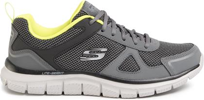 Skechers Lite-weight Qtr Overlay Ανδρικά Αθλητικά Παπούτσια Running Γκρι από το MybrandShoes