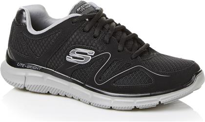 Skechers Satisfaction Flash Point Ανδρικά Αθλητικά Παπούτσια Running Μαύρα