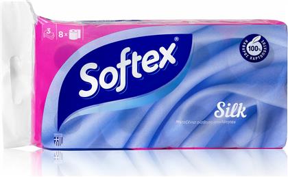 Softex Χαρτί Υγείας 3φύλλο Silk Softex (8ρολά*95g) Κωδικός: 48777394
