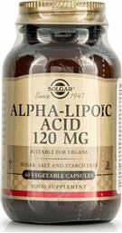 Solgar Alpha Lipoic Acid χωρίς Γλουτένη 120mg 60 φυτικές κάψουλες