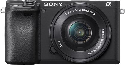 Sony Mirrorless Φωτογραφική Μηχανή α6400 Crop Frame Kit (E PZ 16-50mm F3.5-5.6 OSS) Black από το Public