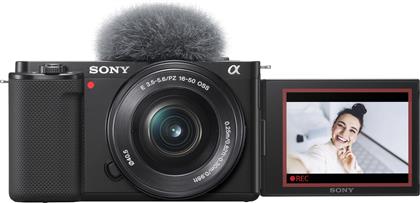Sony Mirrorless Φωτογραφική Μηχανή ZV-E10 Crop Frame Kit (E PZ 16-50mm F3.5-5.6 OSS) Black από το e-shop