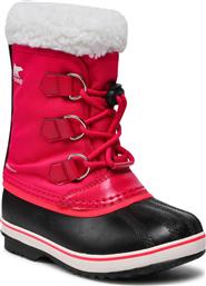 Sorel Παιδικές Μπότες Χιονιού για Κορίτσι Κόκκινες Μπότες Yoot Pac Nylon NY1962