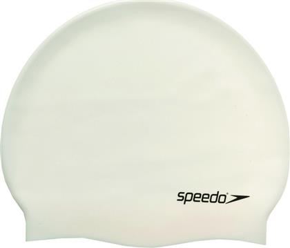 Speedo Flat 8709910010 Σκουφάκι Κολύμβησης Ενηλίκων από Σιλικόνη Λευκό από το Zakcret Sports
