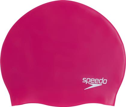 Speedo Plain Moulded Σκουφάκι Κολύμβησης Ενηλίκων από Σιλικόνη Ροζ από το Outletcenter