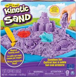 Spin Master Παιχνίδι Κατασκευών με Άμμο Kinetic Sand Sandbox Set Purple για Παιδιά 3+ Ετών από το Public