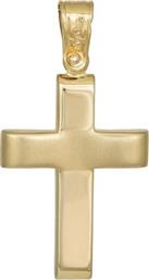 Σταυροί Βάπτισης - Αρραβώνα Χρυσός σταυρός για αγόρι Κ9 035014 035014 Ανδρικό Χρυσός 9 Καράτια