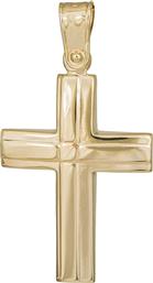 Σταυροί Βάπτισης - Αρραβώνα Βαπτιστικός σταυρός σε χρυσό Κ14 για αγοράκι 036150 036150 Ανδρικό Χρυσός 14 Καράτια