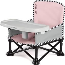 Summer Infant Φορητό Καθισματάκι Φαγητού Μεταλλικό για Καρέκλα Pop ‘n Sit Pink