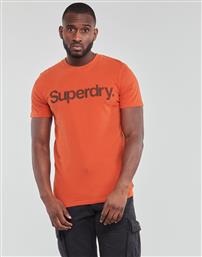 Superdry Ανδρικό T-shirt Κοντομάνικο Πορτοκαλί από το Plus4u