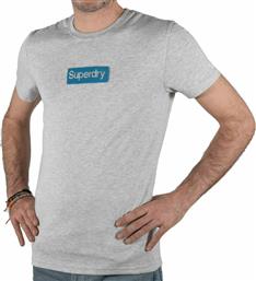Superdry Core Workwear Ανδρικό T-shirt Γκρι με Λογότυπο από το Plus4u