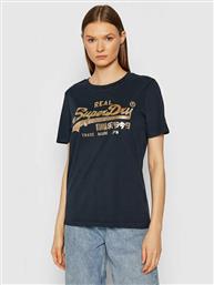 Superdry Γυναικείο Αθλητικό T-shirt Eclipse Navy