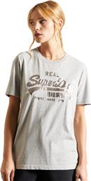 Superdry Vl Boho Sparkle Γυναικείο T-shirt Γκρι από το Plus4u