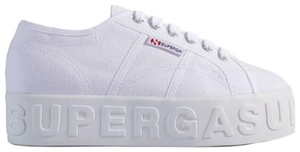 Superga 2790 3D Lettering Γυναικεία Flatforms Sneakers Λευκά από το Plus4u