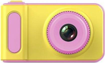 TD-KD001 Compact Φωτογραφική Μηχανή 0.3MP με Οθόνη 2'' Κίτρινη / Ροζ