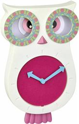 TFA Παιδικό Ρολόι Τοίχου Lucy Ξύλινο με Εκκρεμές White-Pink 33.2εκ. από το e-shop