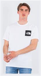 The North Face Fine Ανδρικό T-shirt Λευκό με Λογότυπο από το Sneaker10