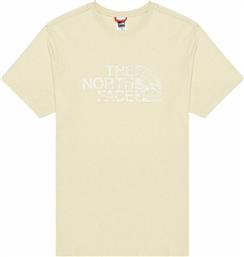 The North Face Wood Dome Ανδρικό T-shirt Gravel με Λογότυπο