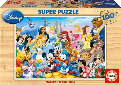 Ξύλινο Παιδικό Puzzle The Wonderful World of Disney 100pcs για 6+ Ετών Educa από το Plus4u