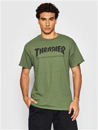 Thrasher T-Shirt Skatemag Πράσινο Regular Fit από το Modivo