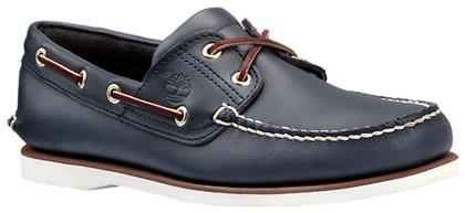 2 Eye Δερμάτινα Ανδρικά Boat Shoes σε Μπλε Χρώμα Timberland από το Cosmossport