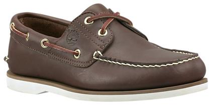 2 Eye Δερμάτινα Ανδρικά Boat Shoes σε Καφέ Χρώμα Timberland