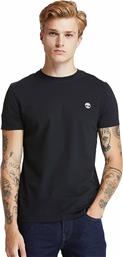 Timberland Dun River Ανδρικό T-shirt Κοντομάνικο Μαύρο από το Tobros